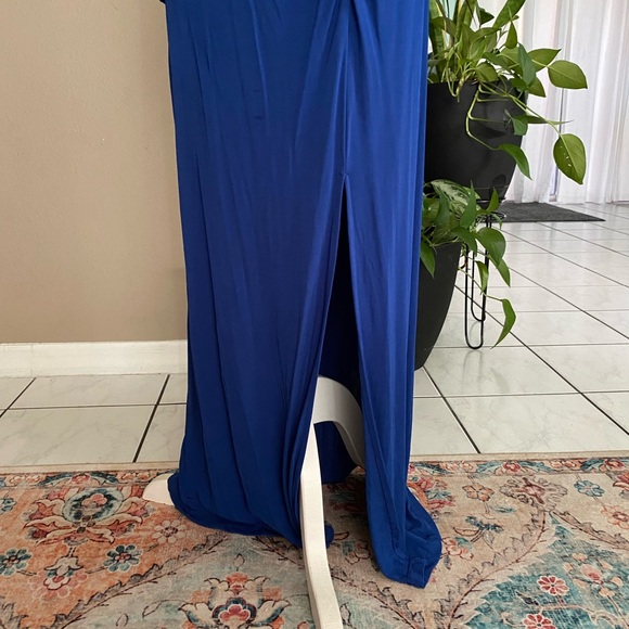 Diane Von Furstenberg 8? Akil Wrap Dress Royal Cobalt Long Sleeve V-Neck Viscose - Picture 10 of 16